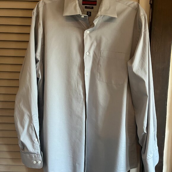 Architect Mens Dress Shirt,  Silver Gray XL Fitted Stretch - Picture 1 of 11